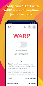 1.1.1.1 + WARP: Safer Internet 1